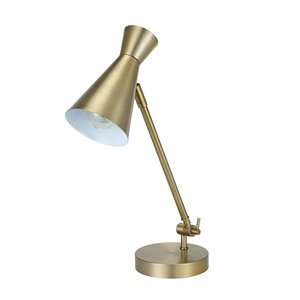 Catalina 19.75-in Adjustable Cone Desk Lamp with Metal Shade
