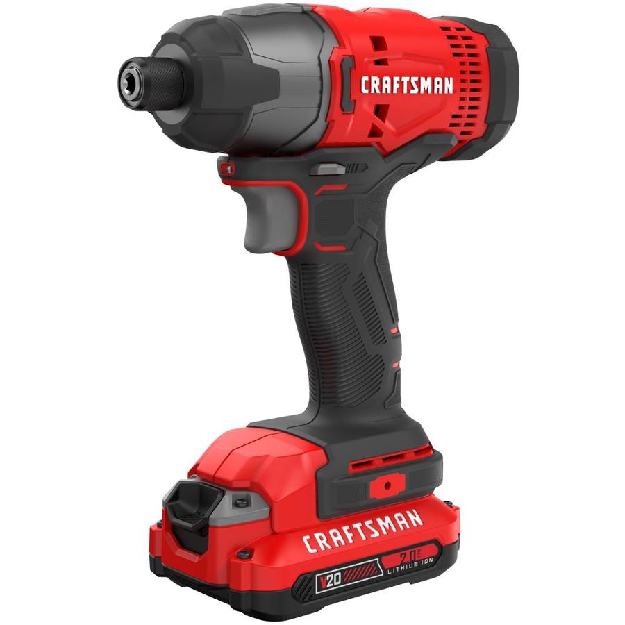 CRAFTSMAN 20-Volt Max Variable Speed Brushless Cordless Impact Driver (Charger and 1-Battery Included)