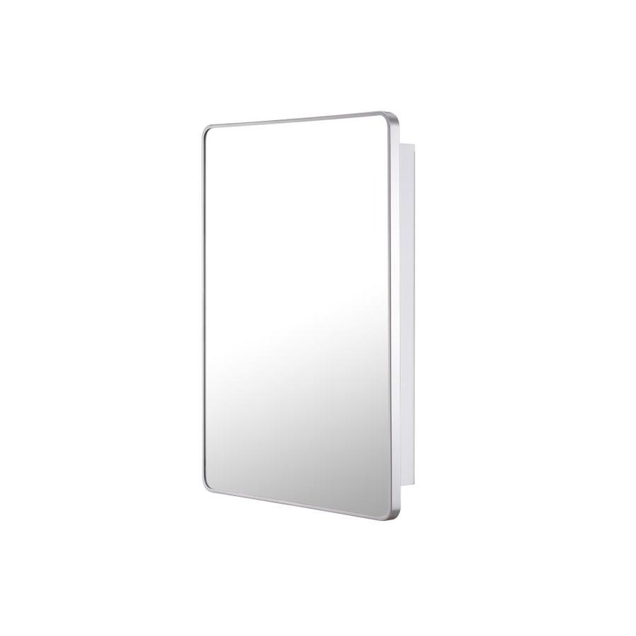 Image of Unbranded Bobby, Vintage Inspired Surface Mount Medicine Cabinet Nickel 22-in x 30-in