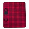Style Selections Picnic Blanket - Red/Black Plaid - 50-in x 60-in
