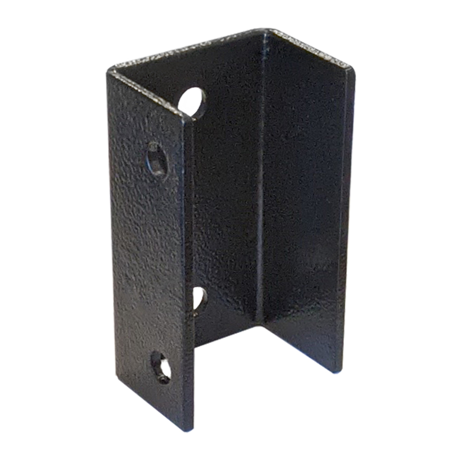 Image of Korto Structures Black Steel Mounting Brackets for 2-in Thick Lumber - 16-Pack