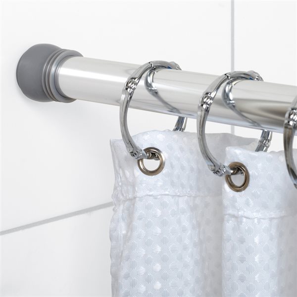 Shower Curtain Rod, How To Adjust Shower Curtain Tension Rod