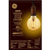 GE Vintage 60W Replacement LED Light Bulbs Decorative Amber Globe Medium Base G30 (1-Pack)