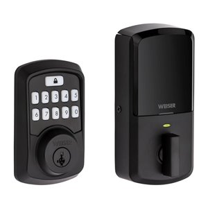 Weiser Aura Bluetooth Keypad Smart Lock in Iron Black