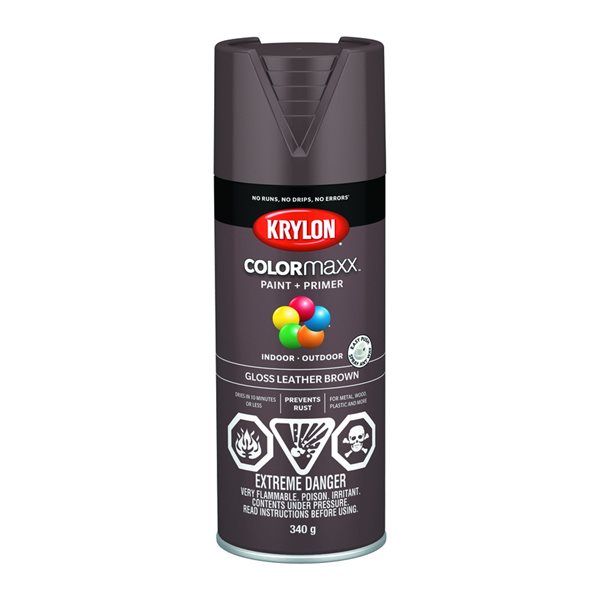 Krylon Colorma Gloss Leather Brown, Leather Brown Paint