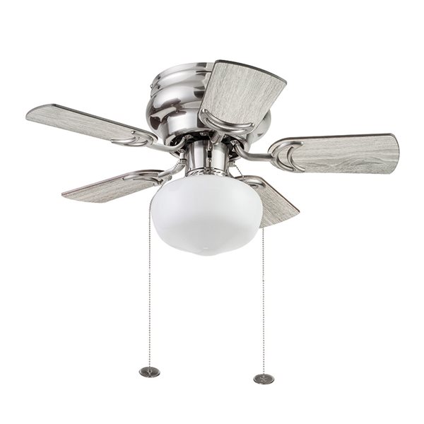 Harbor Breeze 30 In Brushed Nickel, What Are Hugger Ceiling Fans