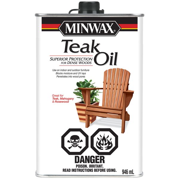 Minwax 946ml Teak Oil Lowe S Canada, How To Teak Oil Outdoor Furniture