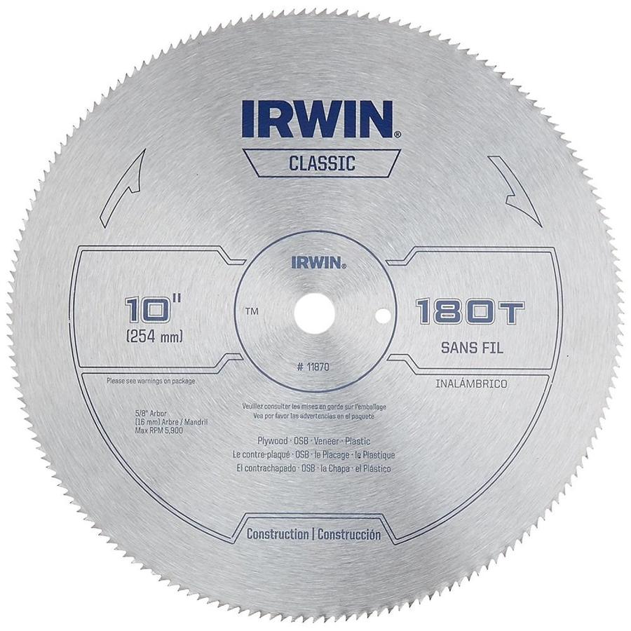 IRWIN Classic Series 10-in 180-Tooth Circular Saw Blade
