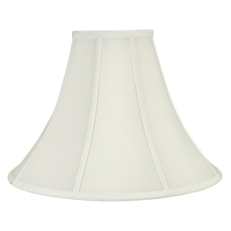 11 In X 16 White Bell Lamp Shade, Lamp Shade 11 Height