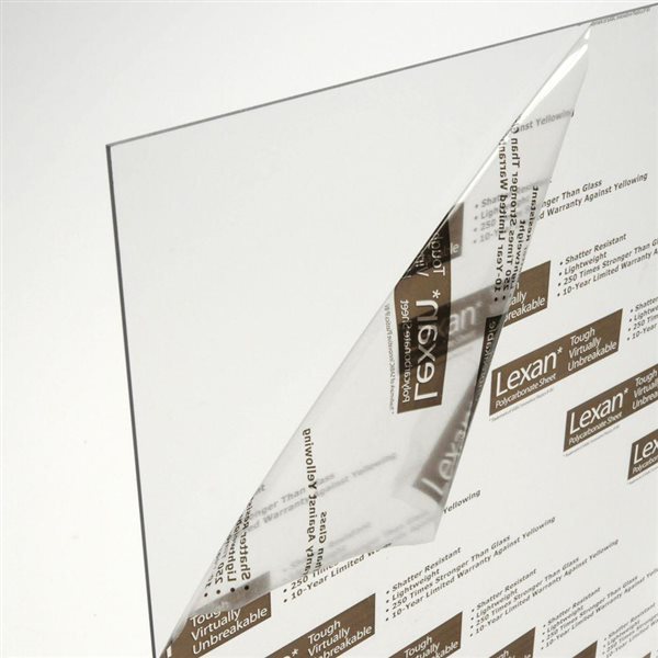1//32 inch Lexan PC for Face Shields 0.030/" x 24 x 24/" Clear Polycarbonate Sheet