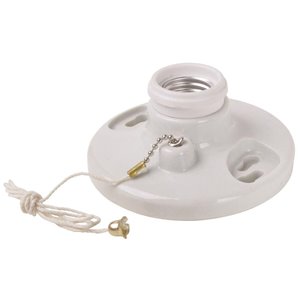 Plastic Ceiling Lamp Holder, Ceiling Lamp Holder With Pull Chain