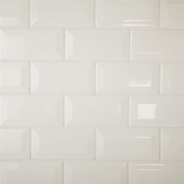 American Olean Starting Line Gloss White Glazed Ceramic Wall
