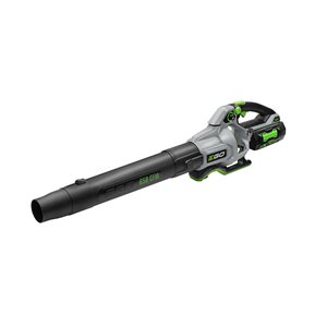 EGO POWER+ 650-CFM 56-Volt 180-MPH Brushless Handheld Cordless Electric Leaf Blower 5 Ah Battery & Charger Included