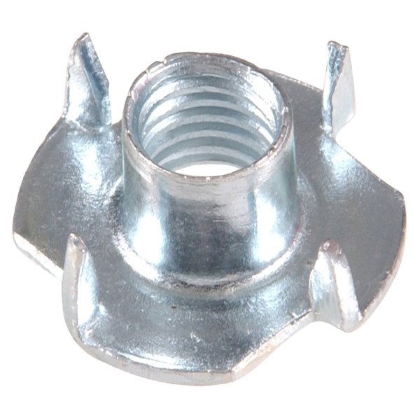 Qty 50 T-Nut Tee Nuts 1/4"-20x7/16"  8-18 Stainless Steel 4-Prong