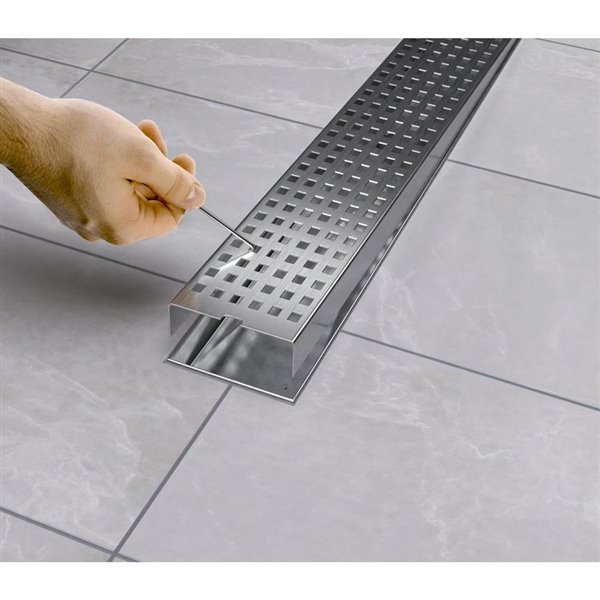 Matte Black Shower Drain Linear Grate, How To Remove Tile Linear Shower Drain Cover