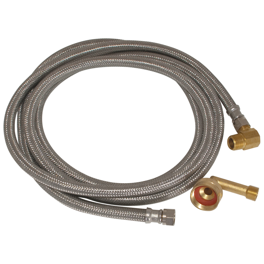Details about   Ice Maker 6 FT Braided Stainless Steel Water Connector 1/4" x 1/4" Compression 