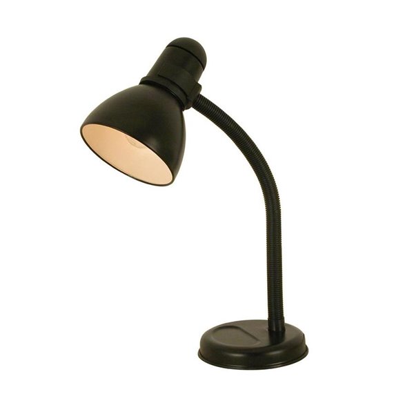 Light Gooseneck Black Desk Lamp, Tensor Table Lamp