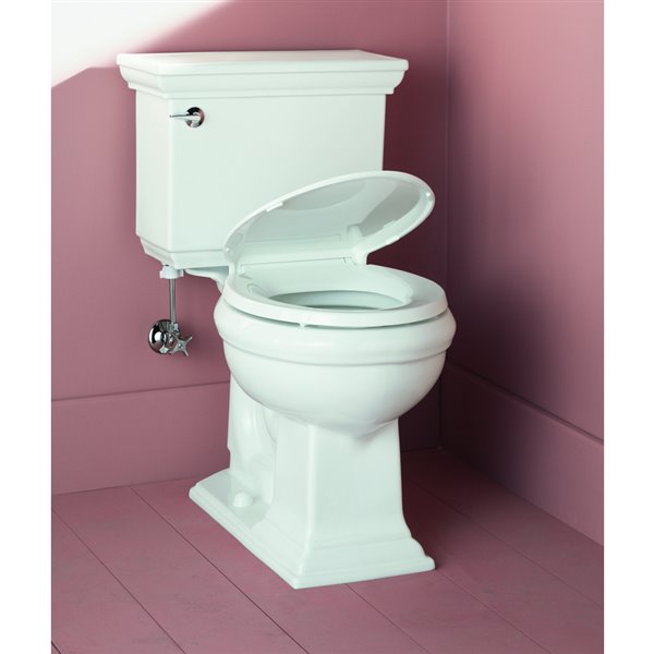 Kohler Cachet White Plastic Slow Close Toilet Seat Lowe S Canada - How To Fix A Wobbly Kohler Toilet Seat