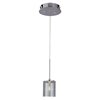 Bel Air Lighting 3-in W Chrome Mini Pendant Light with Crystal Shade