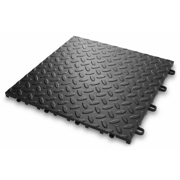 Black Diamond Plate Garage Floor Tile, Diamond Garage Floor Tile