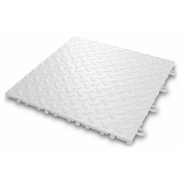 White Diamond Plate Garage Floor Tile, Gladiator Garage Floor Tiles Canada