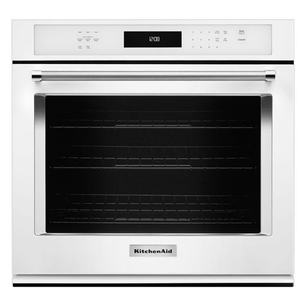Kitchenaid 30 In Convection Single Electric Wall Oven White Lowe S Canada - Best Single 30 Inch Wall Oven