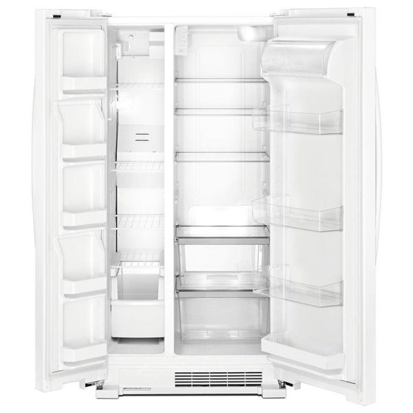 Whirlpool 33 In 21 7 Cu Ft Side By, Whirlpool Refrigerator Shelves And Drawers