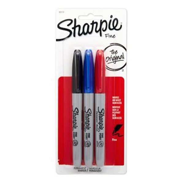 Assorted Colours Pack of 3 Sharpie Metallic Marker Pen