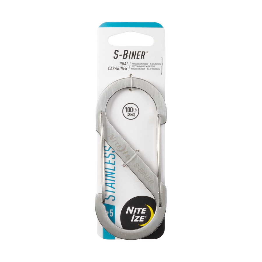 Image of Nite Ize 4.38-in Stainless Oval Straight Carabiner
