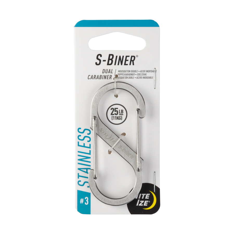 Image of Nite Ize 2.67-in Stainless Oval Straight Carabiner
