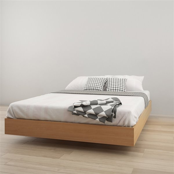 Queen Size Platform Bed, Nexera Alibi Platform Bed With Optional Modern Headboard And Footboard
