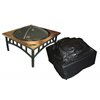 Paramount Black Outdoor Square Firepit Cover
