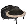 Paramount Black Outdoor Round Firepit Cover