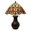 Fine Art Lighting Ltd. Mission 21-in Vintage Bronze Tiffany Style 2-Light Table Lamp