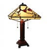 Fine Art Lighting Ltd. Mission 24-in Tiffany Style 2-Light Table Lamp
