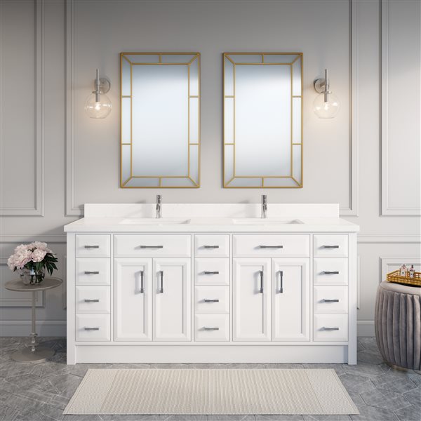 Double Sink Bathroom Vanity, Bathroom Vanity Countertops With Sink Canada