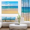 Designart Canada Calm Beach and Tropical Sea 30-in x 40-in Canvas Print Wall Art