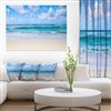 Designart Canada Serene Blue Tropical Beach 30-in x 40-in Wall Art