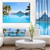 Designart Canada Bora Bora 40-in x 30-in Canvas Print Wall Art