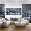 Designart Canada New York at Night Canvas Print 28-in x 60-in 5 Panel Wall Art