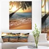 Designart Canada Tropical Beach 30-in x 40-in Canvas Wall Art