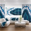 Designart Canada Blue Brazilian Geode 28-in x 60-in 5 Panel Canvas Wall Art