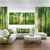 Designart Canada Sunbeams in the Forest 28-in x 60-in 5 Panel Wall Art