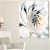 Designart Canada White Stained Glass 30-in x 40-in Canvas Print Wall Art
