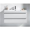 GEF Rosalie 36-in White Single Sink Bathroom Vanity with Acrylic Top