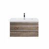GEF Rosalie 36-in Soft Oak Single Sink Bathroom Vanity with Acrylic Top