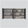 GEF Selena Medicine Cabinet, 60-in Maple Grey