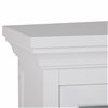 Simpli Home Avington 10-in x 24-in x 30-in White Two Door Wall Cabinet