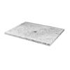 Unik Stone Molded Stone 36-In x 48-In Ice Marble Shower Base