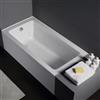 Jade Bath Zen 66-in White Alcove Tub with Right Drain
